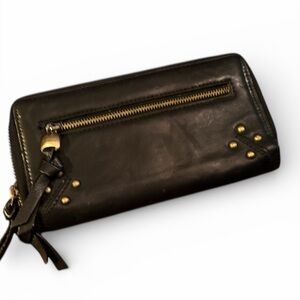 Black Leather Lucky Wallet.